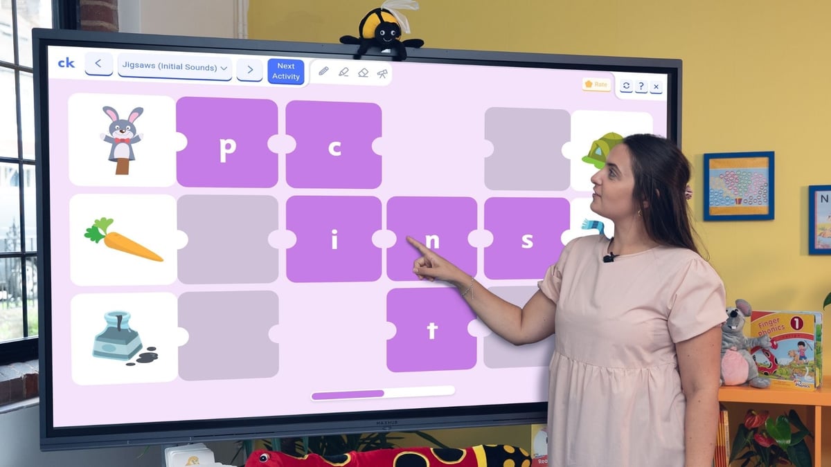 Jolly Classroom activity screen published by Jolly Learning