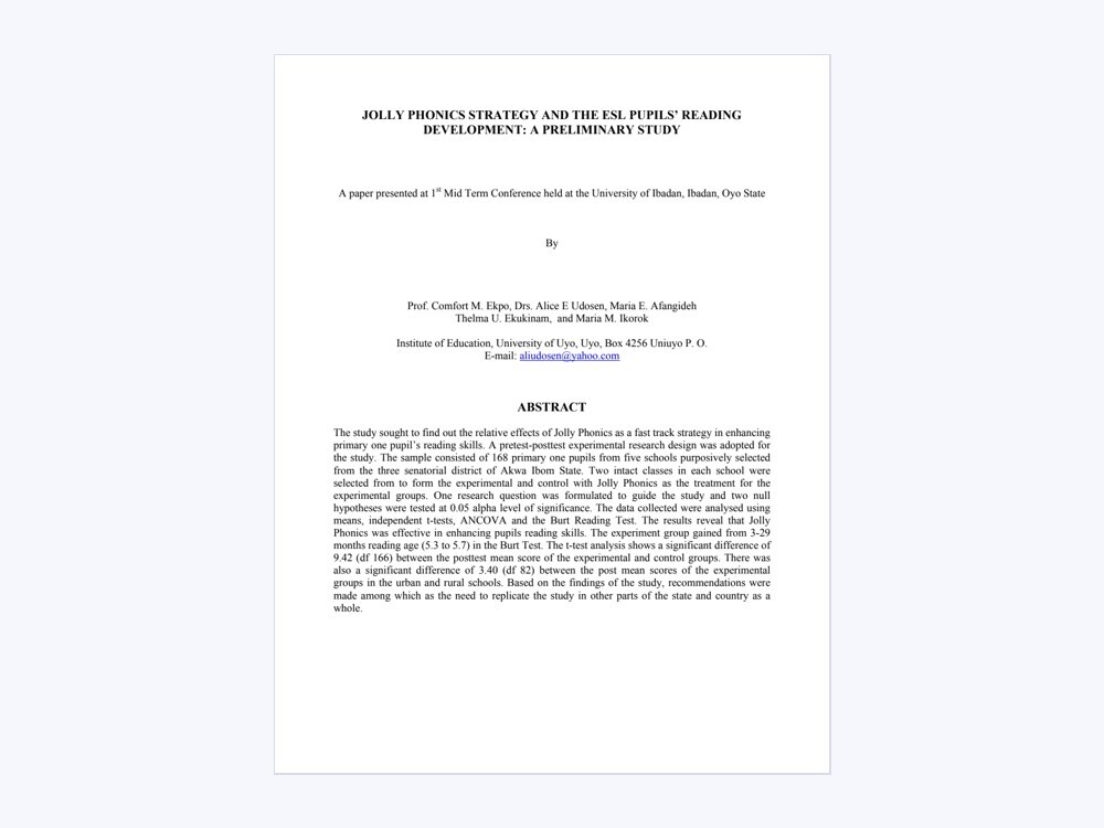 Document preview: Primary 1 reading development
