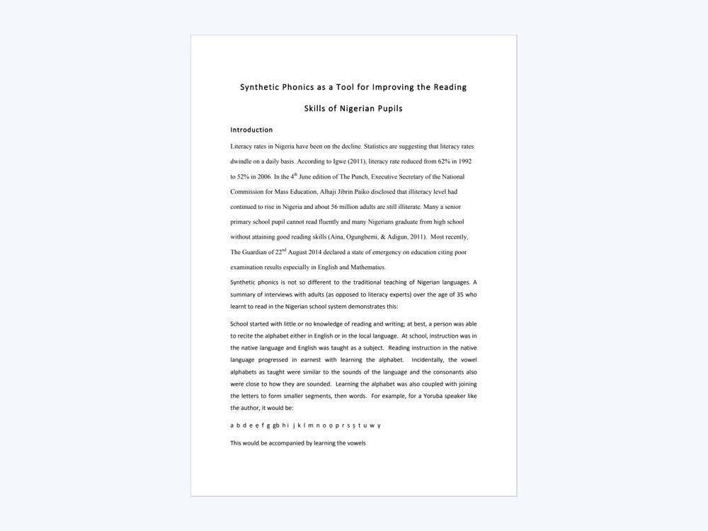 Document preview: Reading skills, teaching and engagement