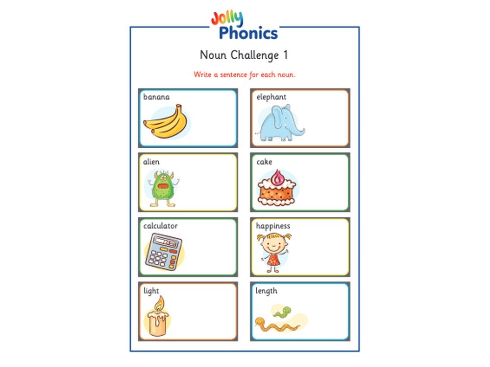 Noun and Verb Challenge Pack resource thumbnail