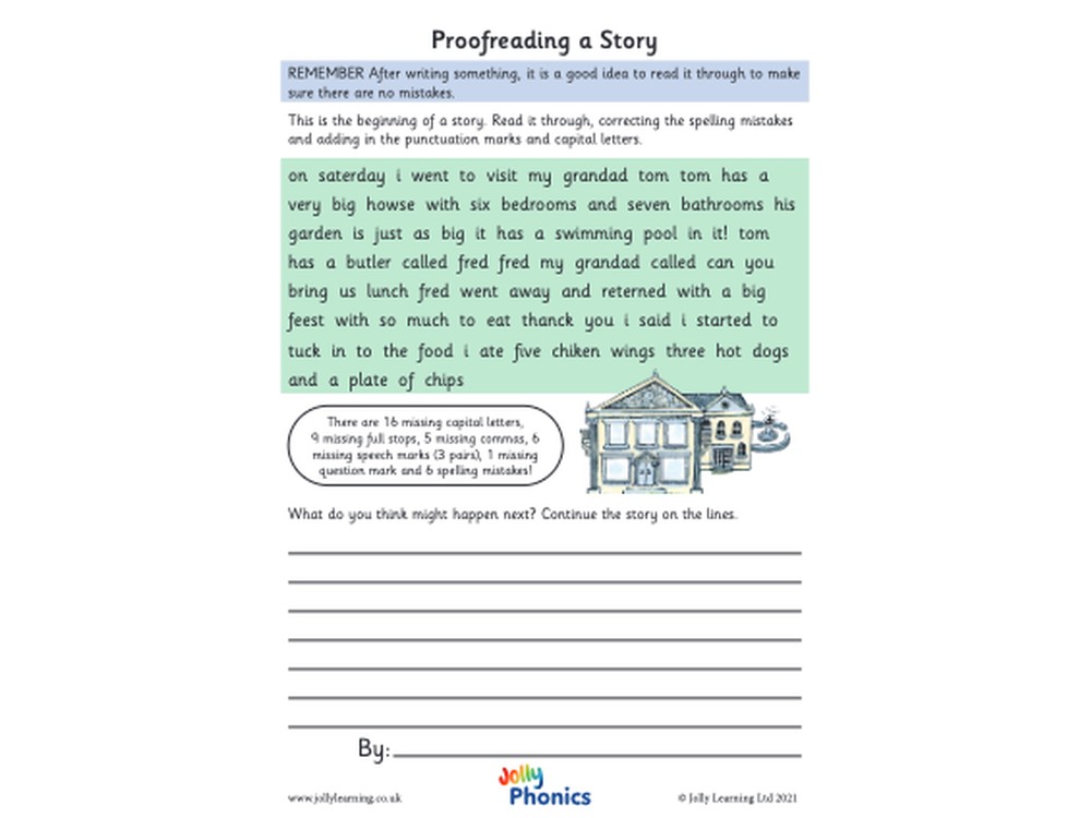 Proofreading a Story Sheets Pack resource thumbnail