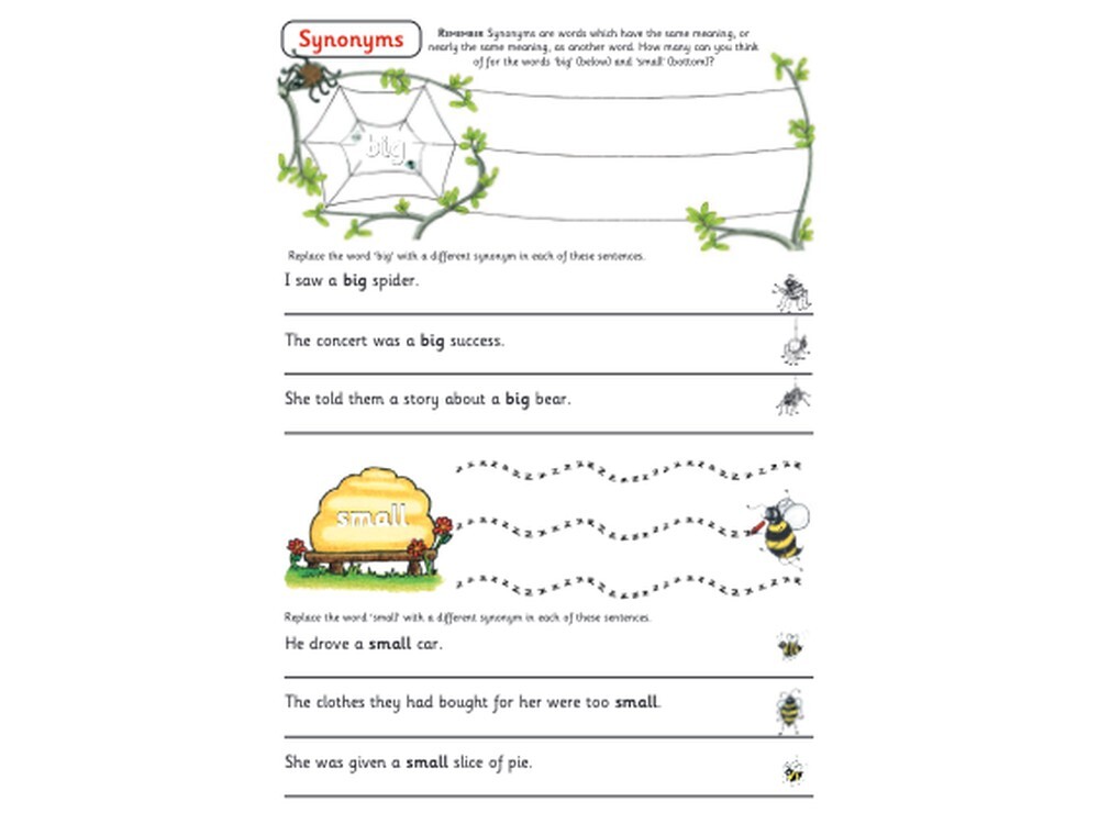 Synonyms and Antonyms Sheets Pack resource thumbnail
