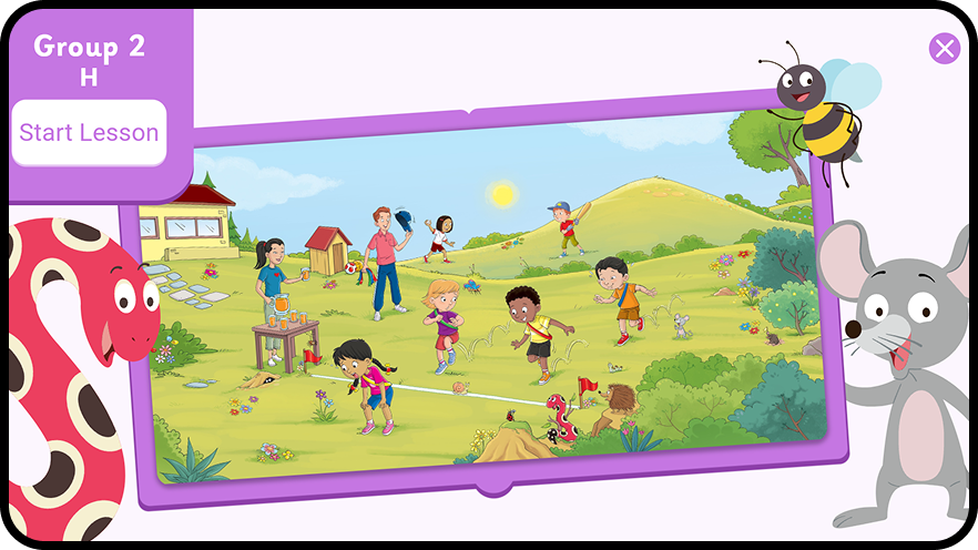 Teach ‹h› with Jolly Classroom