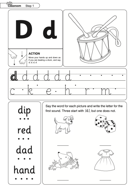 Worksheet d Precursive - UK